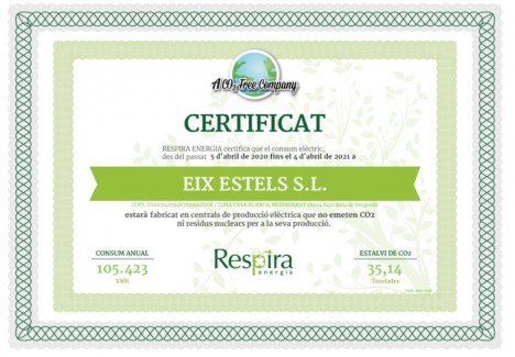 Certificat energètic El Jou Nature