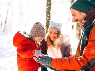 actividad de nieve para toda la familia