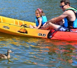 actividades acuática para familias en el Jou Nature